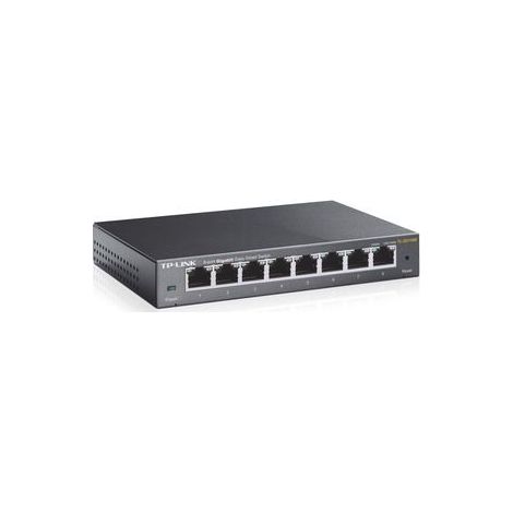 TP-Link TL-SG108E Managed L2 Gigabit Ethernet (10/100/1000) Schwarz (1/5)