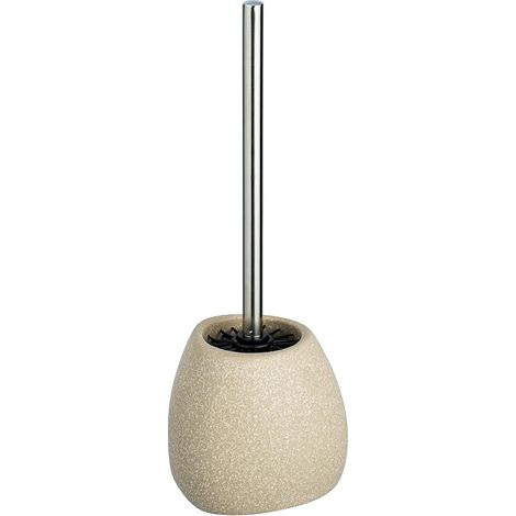 Pion Ceramic Toilet Brush Holder Silicone Bristles Beige (1/5)