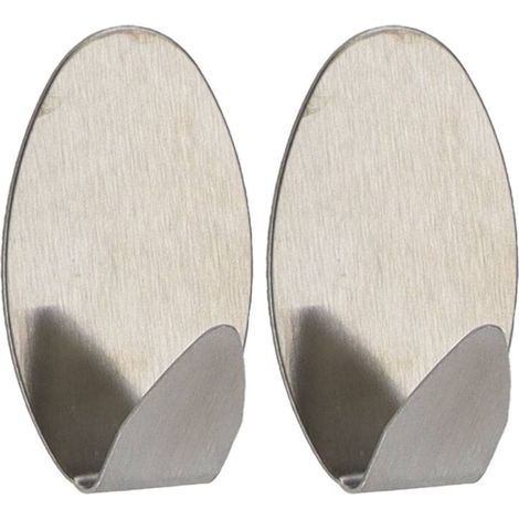 Set aus 2 edelstahlhaken 3m oval- chrom - Tendance