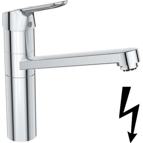 Mezclador monomando de cocina CERAFLEX DN 15, LP, BlueStart, caño alto cromado IDEAL STANDARD (1/3)