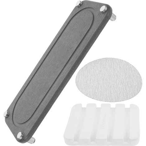 Plateau Évier Diatomite Absorbant Eau avec Porte-Savon Intégré Séchage Rapide pour Cuisine et Salle de Bain Organisateur Polyvalent pour Plan de Travail (1/5)