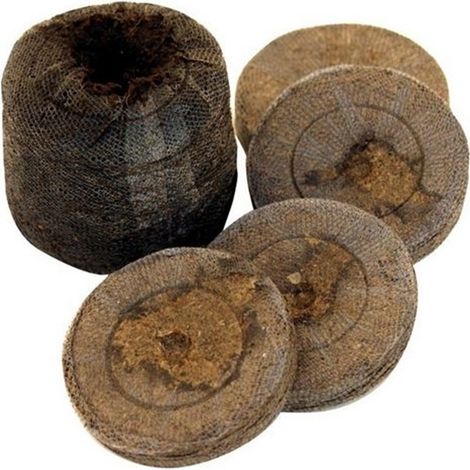 100 Pastillas de Turba. Germinaci�n Efectiva. Jiffy. � 24 Mm