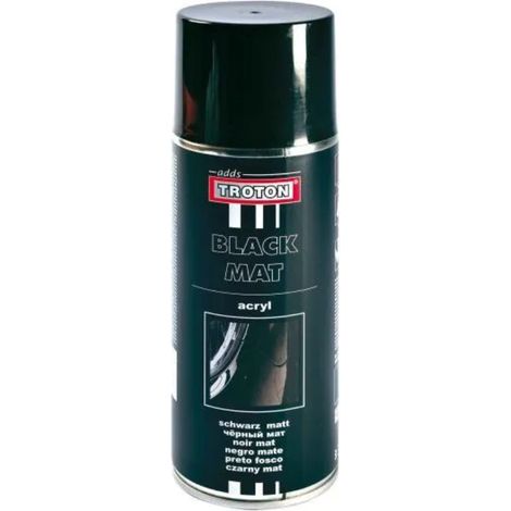 Vernice spray acrilica - Troton - nero opaco 400 ml