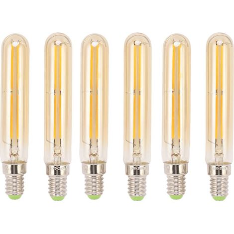 Lot de 2 ampoules LED tubulaires 4W E14 2300K T20x120 220-240V pour l'éclairage (1/5)