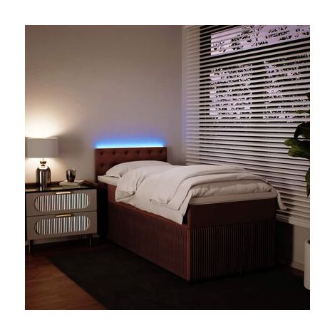 Sommier Snowco (avec matelas), motif roses, 90 × 190 cm, velours, velours doux et confortable, pour chambre, décor moderne, facile à assembler (1/5)