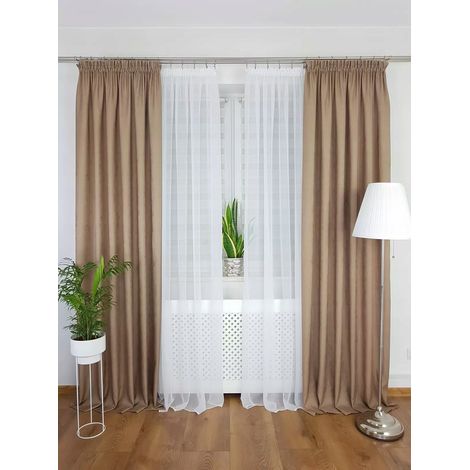 Due tende decorative - marroni