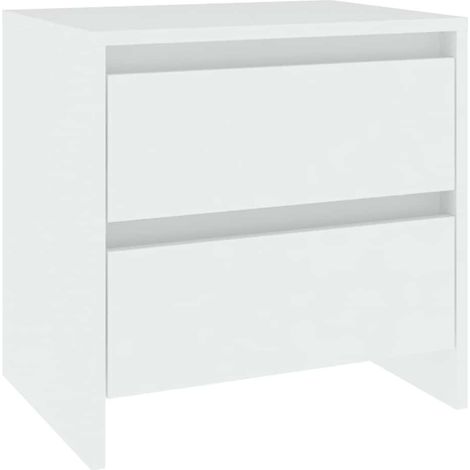 Maison Exclusive - Nachttisch Weiß 45x34,5x44,5 cm Holzwerkstoff (1/5)