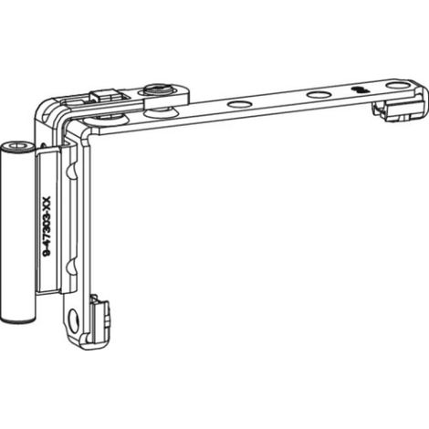 Ferco – Compas Unijet D 13 mm – Recouvrement 20 mm pour ouvrants à la française – 6391482001