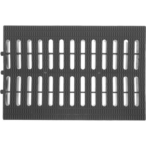 Grille d'évacuation en plastique : Grille de caniveau pour sol de cuisine, caniveau d'évacuation des eaux pluviales, grille de drainage pour cour