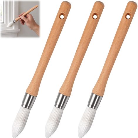 Lot de 3 Pinceau Rond,27,5 cm × 1,5 cm Pinceau Rechampir (1/5)
