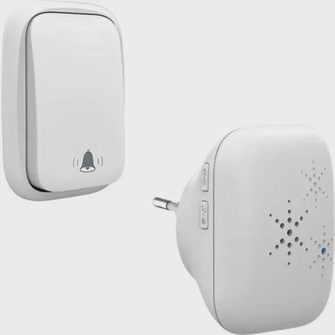 Sonnette sans Fil et sans Pile Extérieur Étanche IP 65 Neige Pluie Humidité,blanc (1/4)