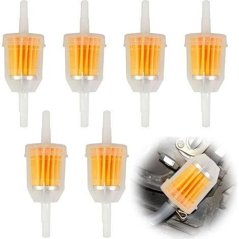 6 Pièces FiltreAEssence,FiltreEssence,Filtres À Essence En Ligne,Filtre Essence Moto,Filtres À Carburan,Pour Scooter,Filtre À Essence Universel À Vitesse,Moto,Générateur,Tondeuse À Gazon, Auto (1/5)
