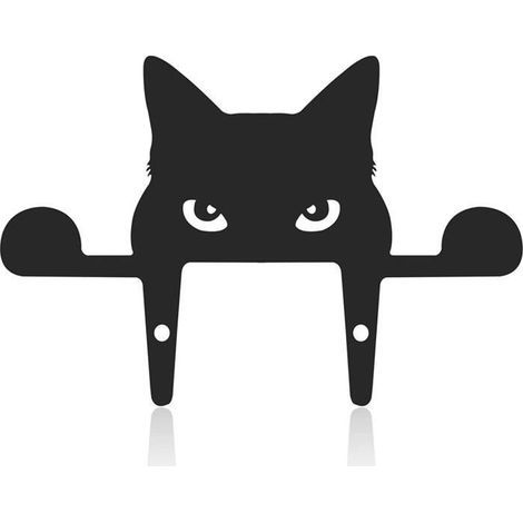 Garden Decoration - Black Cat - Realistic Silhouette - 26.5 x 18 cm - Outdoor - Contemporary Style (1/4)