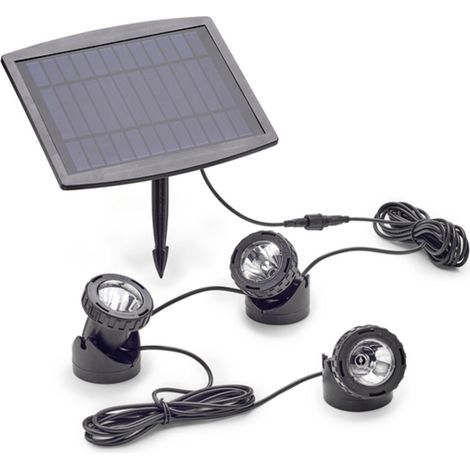 Pontec 77939 LED Projektoren Set Schwarz Außen