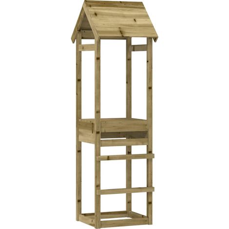 Play Tower 53x46.5x194 cm Impregnated Wood Pine vidaXL