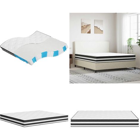 Matelas à ressorts ensachés moyen 180x200 cm - Matelas À Ressorts Ensachés - Matelas Double - Matelas Confortable - Matelas Support Lombaire - Literie - Home & Living (1/5)