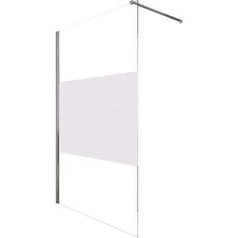 ONDEE ZEN - Paroi de douche TUHINA - Verre trempé 8mm - Sérigraphie Dépolie - 120x200cm (1/4)