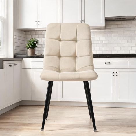 Ensemble table et chaises de cuisine rectangulaire en MDF (1/5)