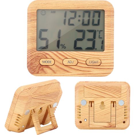 Horloge électronique pour la maison, thermomètre et hygromètre intérieurs précis (1/5)