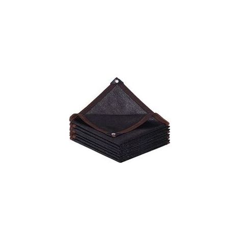 Rechteckiges Sonnensegel/Sonnenschutznetz mit Ösen für Balkon, Gewächshaus, Garten, Pergola, Terrasse, Rasen – 2 x 4 m – Schwarz (1/4)