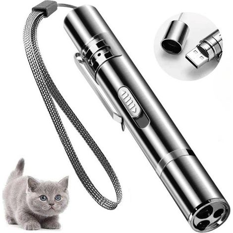 Juguete interactivo para gatos y perros con LED: entrenamiento inteligente y recargable (1/5)