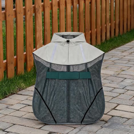 Imperméable imperméable pour chien avec bandes réfléchissantes (1/5)