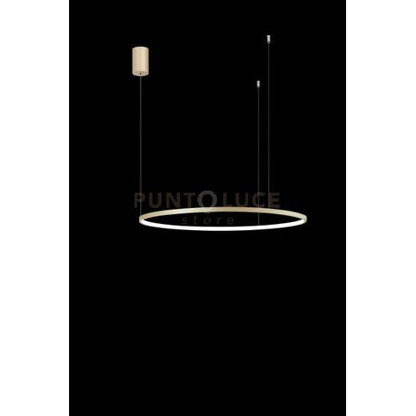 SOSPENSIONE SOEL D.80CM ORO LED 3000K 38W MAX 3486LM DIMMERABILE