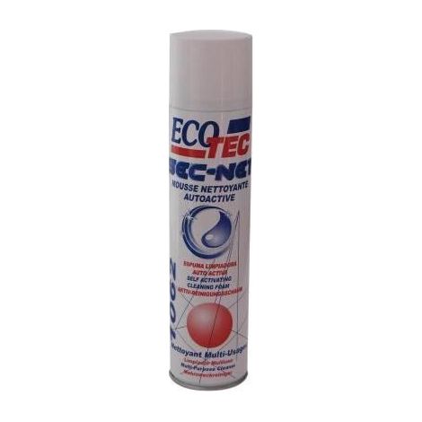 Sec-Net. Mousse nettoyante Auto-Active. Fort Pouvoir Nettoyant.