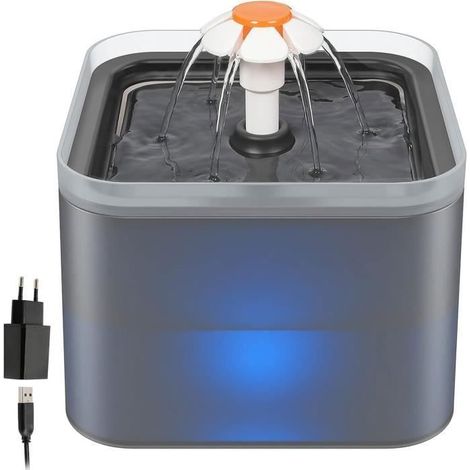Fontaine à Eau pour Animaux - 2L - 3 Modes - Silencieuse - LED Intelligente (1/4)