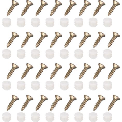 50Pcs Chevilles Charniere Plastique Ecrous Pre-Inserees M4 x 8mm (1/5)