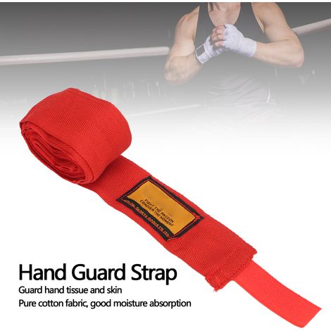 Lot de 2 Bandes de Maintien en Coton pour Poignets, Anti-Sueur, Ceintures de Protection pour Boxe et Entraînement Sportif, 5 Mètres / 16,4 Pieds (1/5)