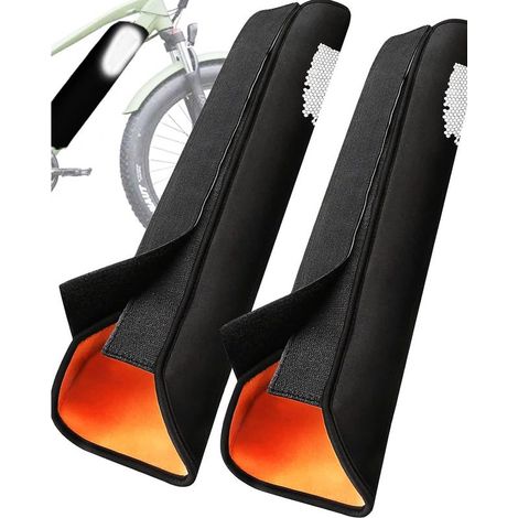 Lots de 2 housses de batterie pour élo électrique (circonférence 30 à 40 cm), housses de protection réfléchissantes pour nuit non utilisées, maison thermique étanche et anti-poussière pour batterie à (1/5)