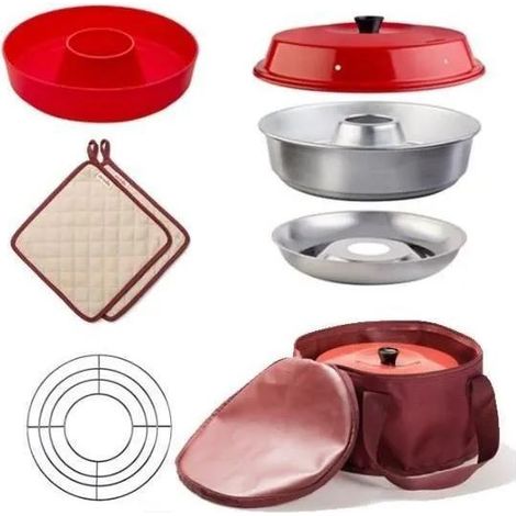 Pack Omnia 1 horno portátil rojo para camping