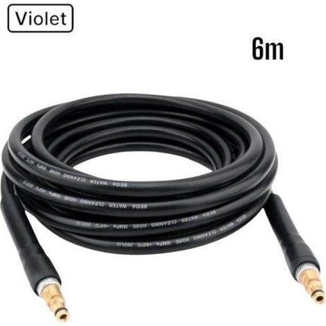 Tuyau Haute Pression 6m pour Karcher K2-K7-Flexible de Rechange avec Raccords Rapides Quick Connect-Robuste et Anti-Torsion (1/4)