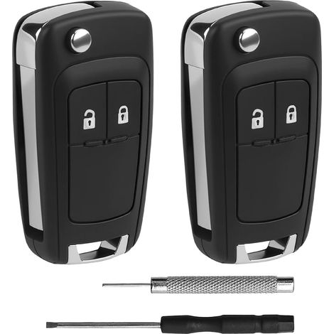 2 Pièces 2 Boutons Coques De Clé de Voiture pour Astra J Adam Insignia (1/5)