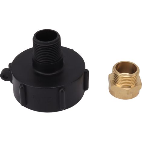 Raccord étanche 2 pouces pour réservoir d'eau IBC Container, adaptateur pour tuyau d'arrosage, filetage fin européen. (1/5)