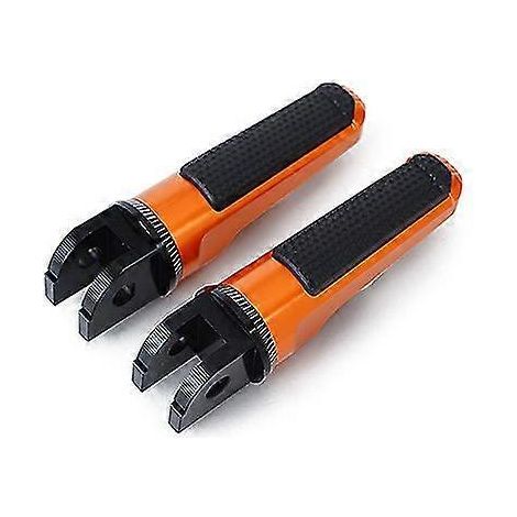 Für KTM 125, 200, 390 Duke, Duke 125, Duke 200, Duke 390 Motorrad-Fußrasten vorne, passend für Aprilia Shiver 750, 900 – Orange (1/5)