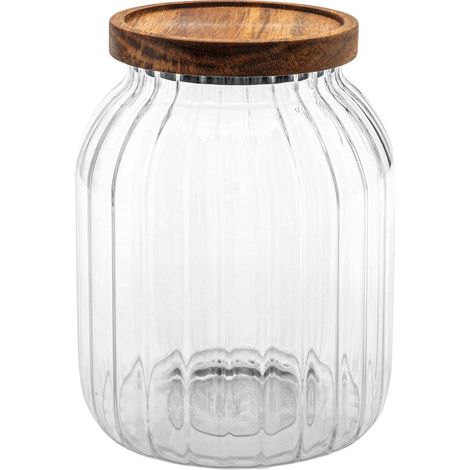 Einmachglas harmony 2l aus glas und akazie - 5five