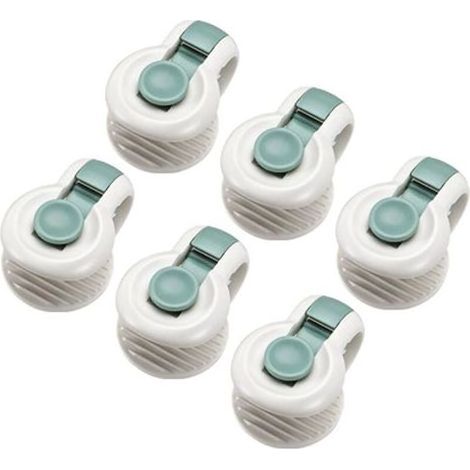 Lot de 6 clips pour housse de couette pour draps de lit, sans épingles, fixation anti-mouvement (1/3)