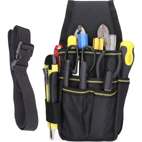 Sac à outils multifonctionnel 15 poches – Imperméable Oxford double épaissi – Ceinture réglable pour électricien et technicien (1/5)