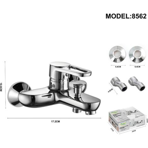 RUBINETTO MISCELATORE VASCA DA BAGNO CROMATO SILVER 8562