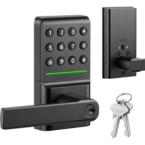 Keyless Smart Door Lock with Lever Handle, Keypad (1/3)