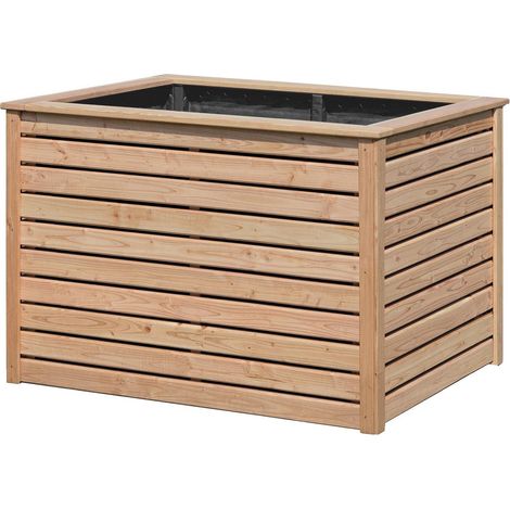 Hochbeet Jana L Lärche Bretter 25x70 mm, 125x85x80 cm (1/3)