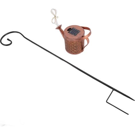 Lampe de douche solaire ajourée, décoration de jardin extérieur de villa, support pour bande lumineuse en fil de cuivre pour bouteille d'eau (1/5)