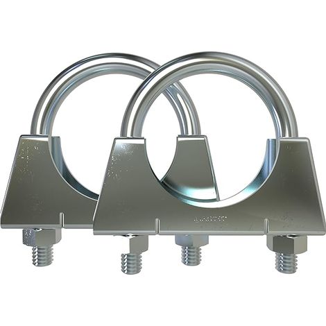 Exhaust clamp M8 Ø 38-76 mm Hose clamps ( diameter 50 mm) (1/5)