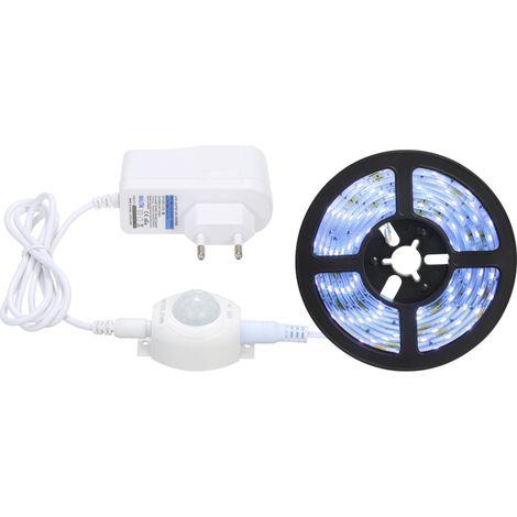 Tira LED 3m 6500K fría con sensor movimiento – Flexible impermeable para cocina y dormitorio (1/5)