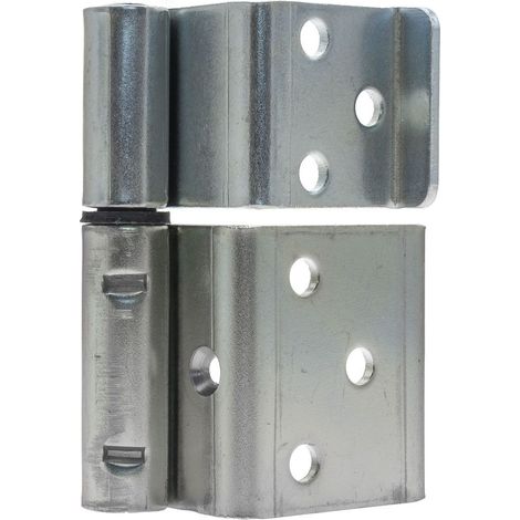 Bisagra izquierda completa atornillable de 35x40 para puerta (1/4)