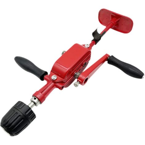 Perceuse à main manuelle avec engrenage fermé, perceuse à manivelle pour taraudage, perçage de précision, travail du bois, mandrin de 0,8 à 10 mm (1/5)
