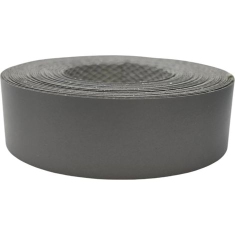 1x Bande de Chant Thermocollant 21mm x 5m Epaisseur 0,50mm Mélaminé Facile à Appliquer Bricolage Étagère Meuble Panneau Bois Durable, Gris Poussière (1/2)
