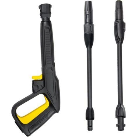 Pistolet à Eau Haute Pression avec Lance à Jet Variable et Lance rotative, Compatible avec Les nettoyeurs Haute Pression Lavor Vax Sterwins Parkside (1/4)